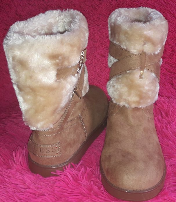 GUESS Kozaki Botki Miodowe 38 - Nowe
