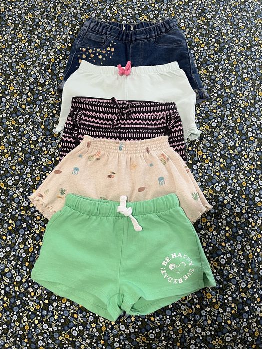 Komplet paka 5 par spodenek dla dziewczynki • bawełna • Ovs 5.10.15