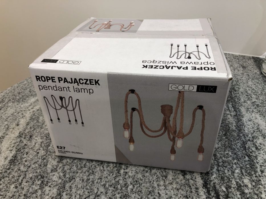 Lampa pajączek 5xE27 ROPE Goldlux 312921