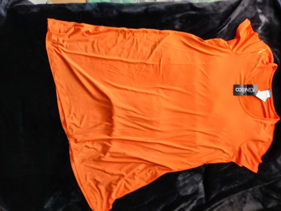 Kim&Co r 2xl pomarańczowa sukienka na lato
