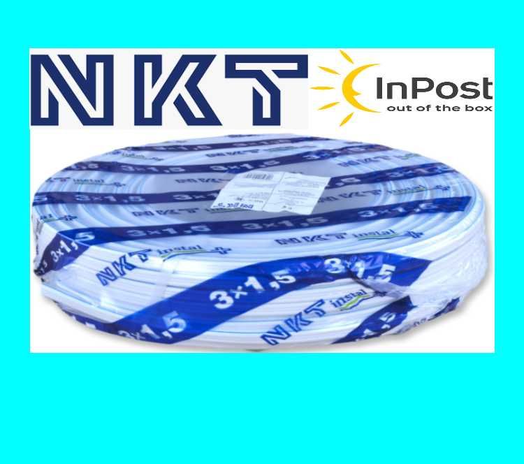 Przewód NKT Instal Plus YDYp Kabel 3x1,5  ZAPRASZAM. 24/7.