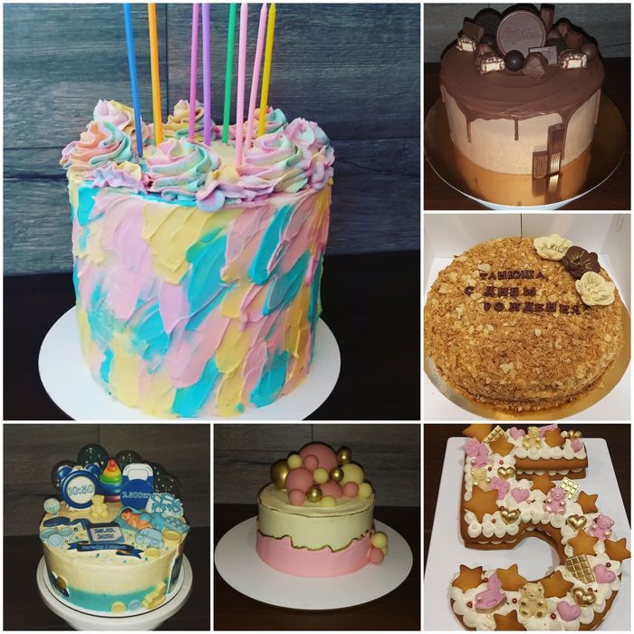 Набір коржів "Торт своїми руками'. Наполеон, медовик, бісквіт.