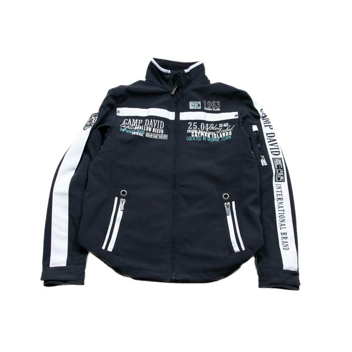Camp David Softshell Kurtka Blue Label Cayman Islands L nadruki/hafty