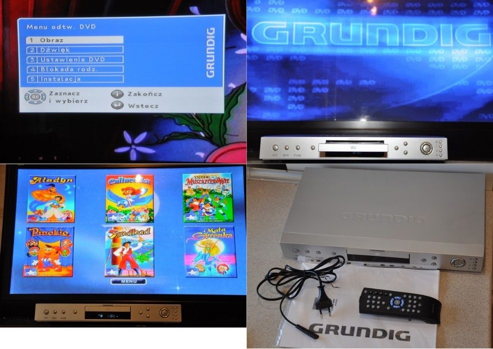 Odtwarzacz DVD GRUNDIG Livance GDP2400 DIVX MP3 CD Pilot Euro B-stok