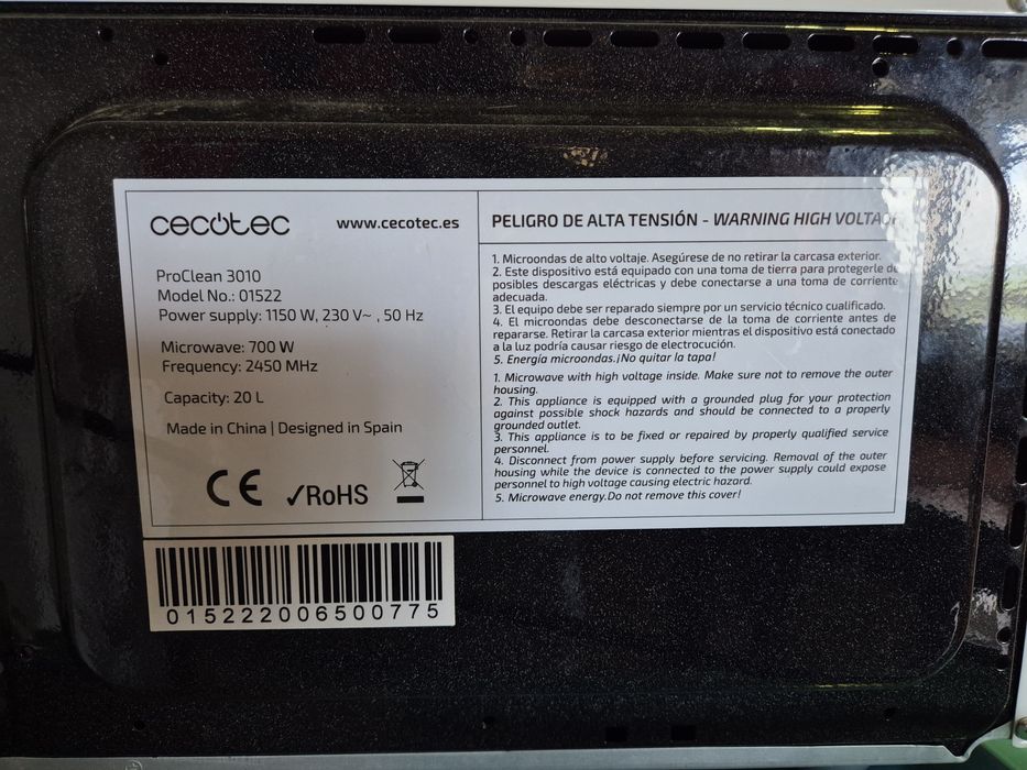 Microondas cecotec