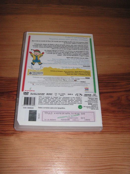 DVD As Histórias de Xana Toc-Toc (Novo) e A Noite de Natal do Ruca