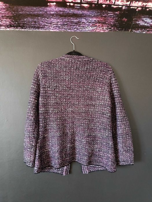 Fioletowy sweter kardigan 40