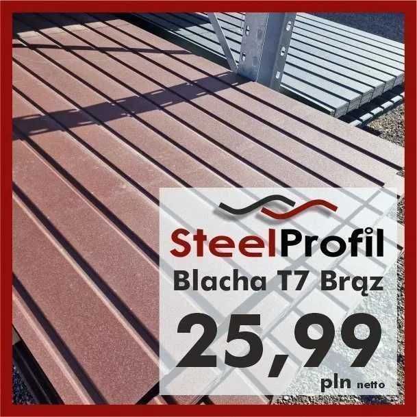Blacha Trapezowa T7 ścienna na podsufitkę dachową blacha na garaż