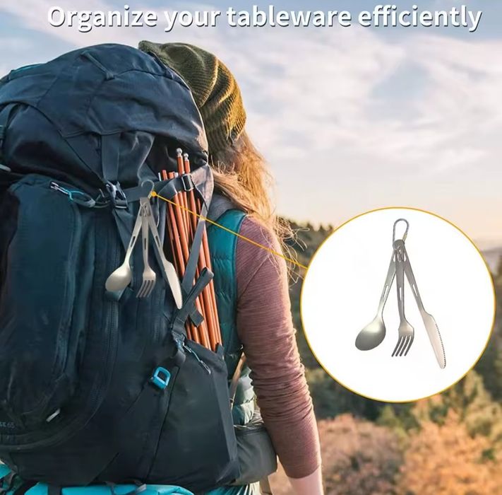 Посуда титанова ложки вилки чашки чайник посуд