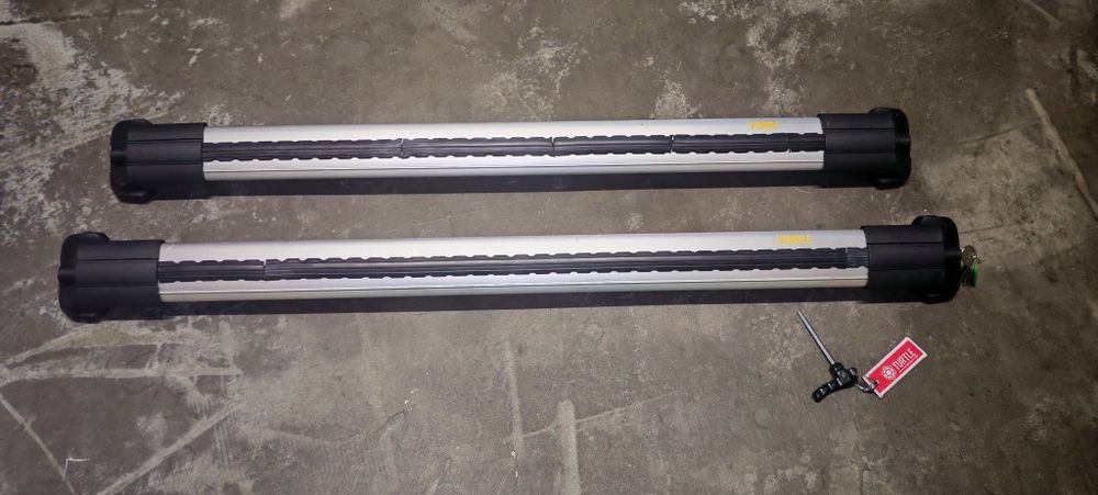 Barras tejadilho Turtle Air1 + 1 Suporte Bicicleta Thule Freeride 53