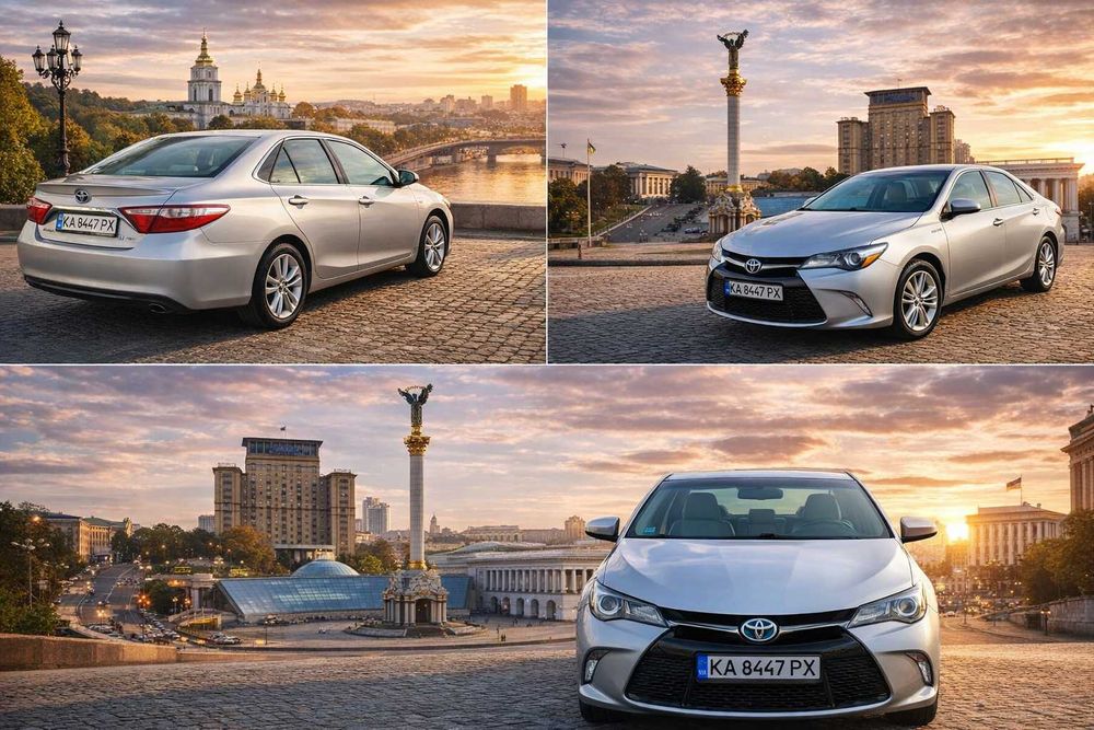 Toyota Camry 55 Hybrid — оренда прокат в Києві та по Україні | Економія + комфорт
