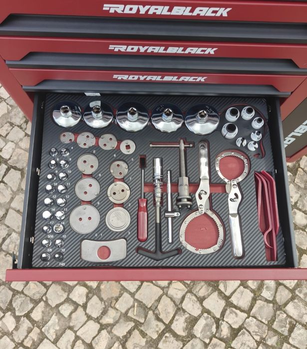 Carrinho de ferramenta de 7 gavetas completas novo