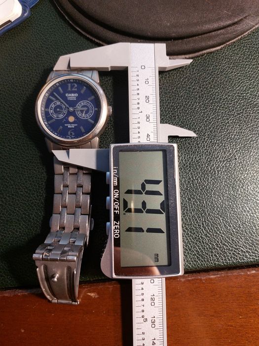 Casio LineAge Titanium LIN-301 часы, кварц, титан, фазы луны
