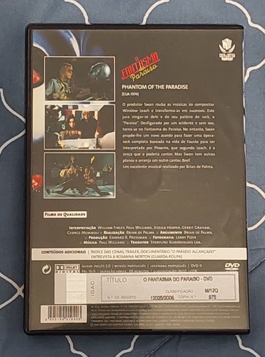 O Fantasma do Paraíso (dvd)
