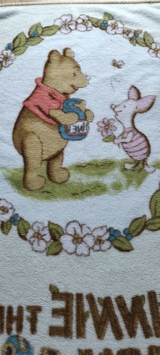 Gruby Koc dziecięcy z Kubusiem Puchatkiem i Prosiaczkiem