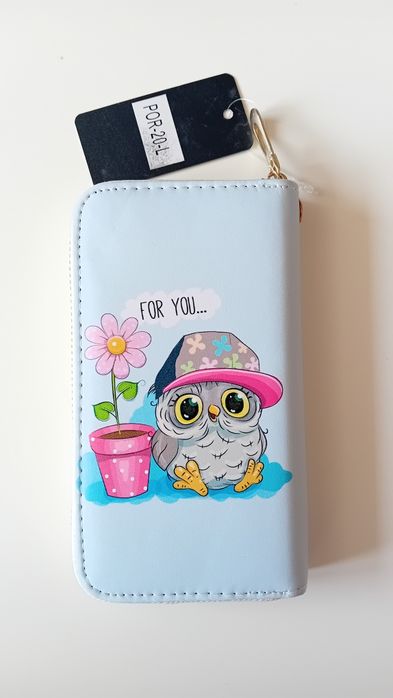 Nowy! Cute portfel niebieski "For You"