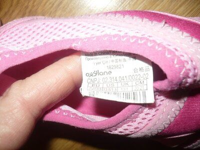 Аквашузы Коралки розовые 31р. Oxylane