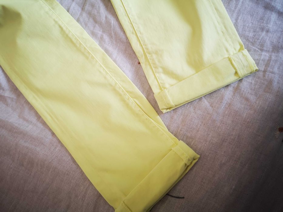 Spodnie limonkowe Pinko