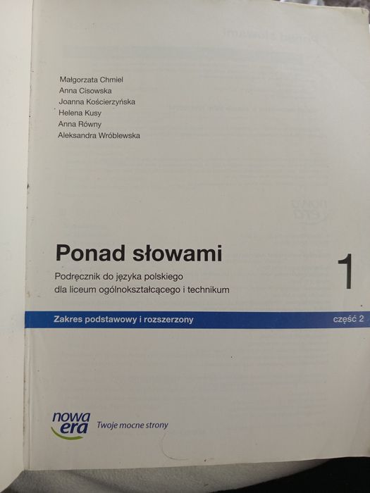 Ponad słowami 1 język polski
