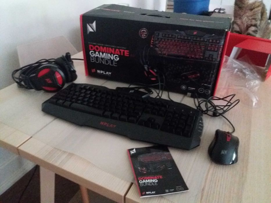 Pack / Conjunto Teclado Rato e Auscultadores NPLAY