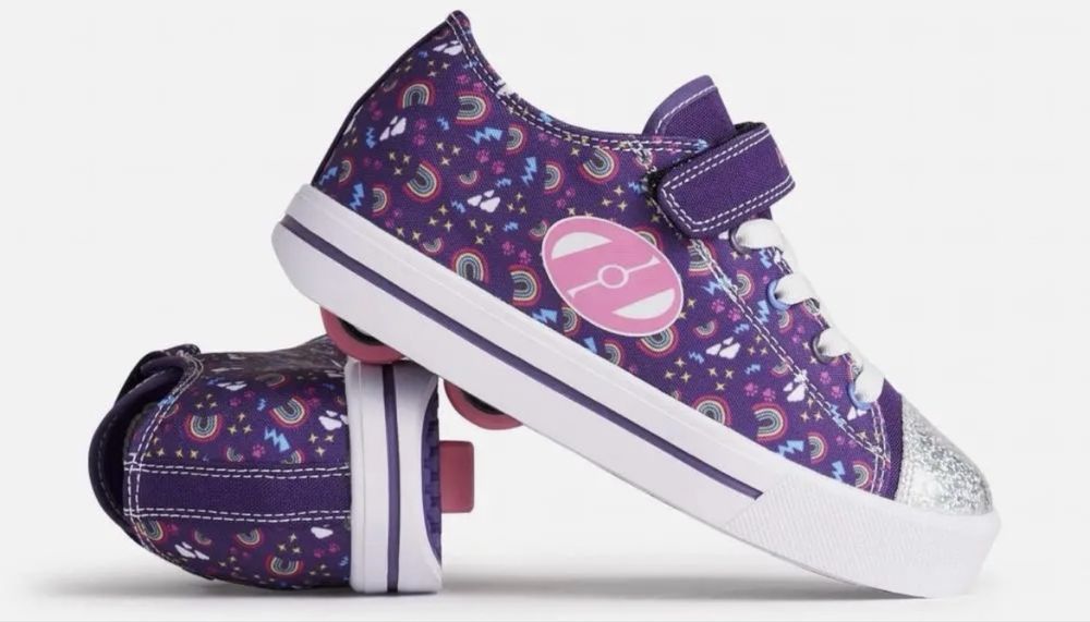 Butorolki ‼️ Heelys X2 Snazzy | Purple Rainbow EU 33 / 20cm • Dziecko • Rolki • Wrotki •