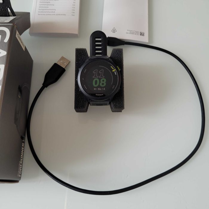 Zegarek sportowy GARMIN Forerunner 55 Czarny