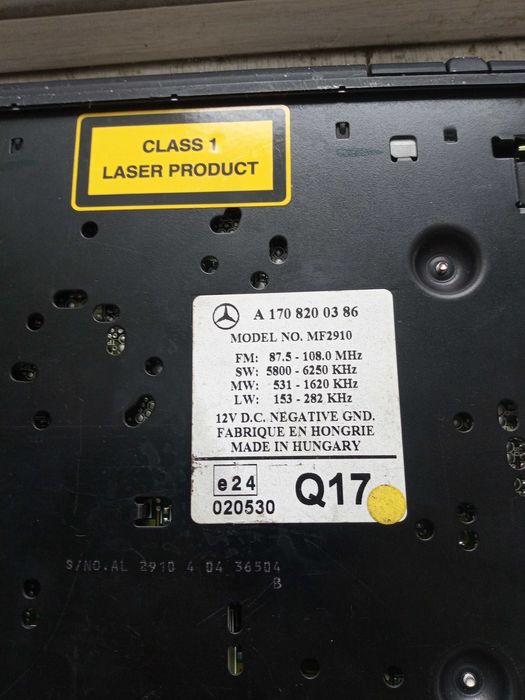 Fabryczne radio Mercedes Benz Audio 10CD MF 2910 jak Becker