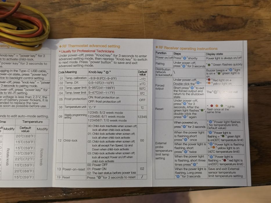 Термостат для котла tuya  T9W+RC9P