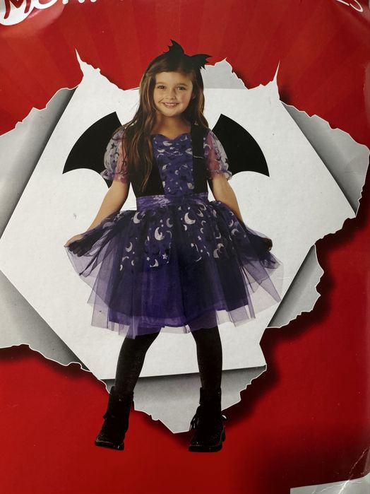 Strój karnawałow dla dziewczynek Nietoperz - Nowy