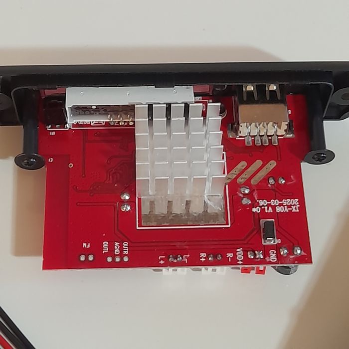 Bluetooth 5.0 мр3 модуль, декодер усилитель 2*60W. USB модуль FM AUX + пульт