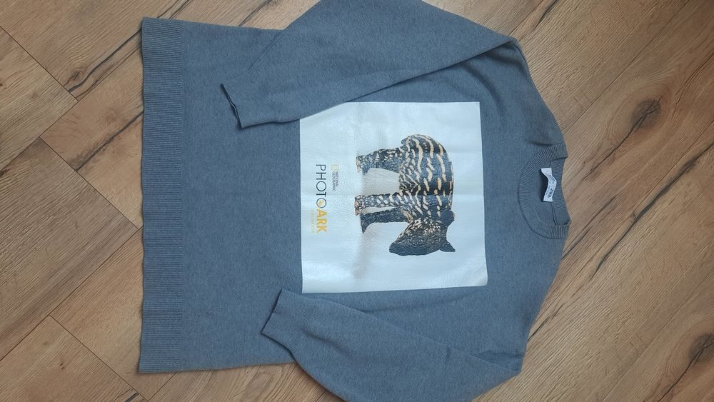 Sweter national geographic zara S oversize