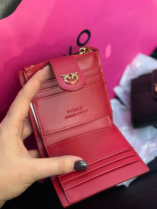 Гаманець Pinko кошелек чорний червоний