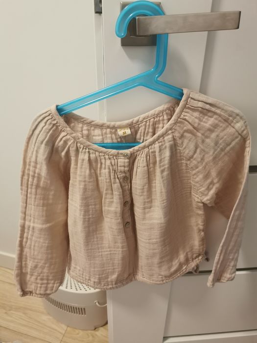 Numero 74 muslin owy top jasny róż Naia dla dziewczynki