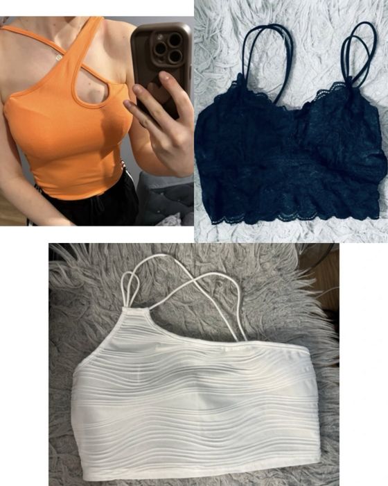 Crop topy rozmiar xs