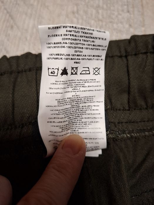 Spodnie męskie L Ombre Joggery cargo bojówki