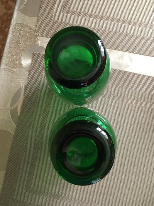 Вазы зеленое стекло ссср