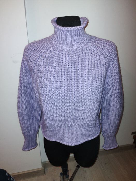 Sweter H&M fioletowy rozmiar L