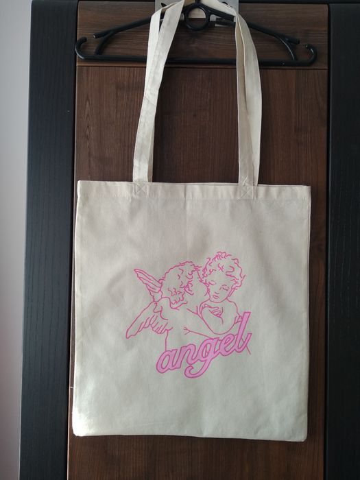 Eko torba ręcznie malowana torba materiałowa na zakupy shopper bag