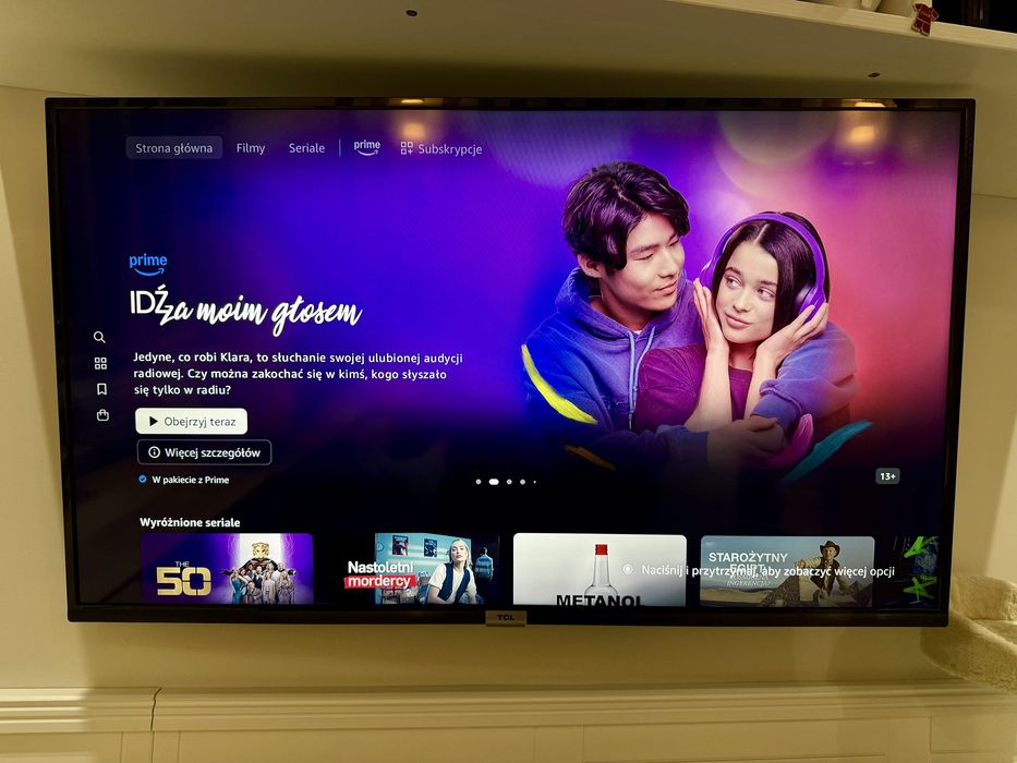 OKAZJA! Telewizor TCL 43P615 43" 4K Android TV – Stan Idealny