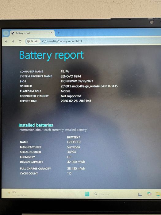 Lenovo IdeaPad 3 Ryzen 5 - Muito rápido - Estado impecável