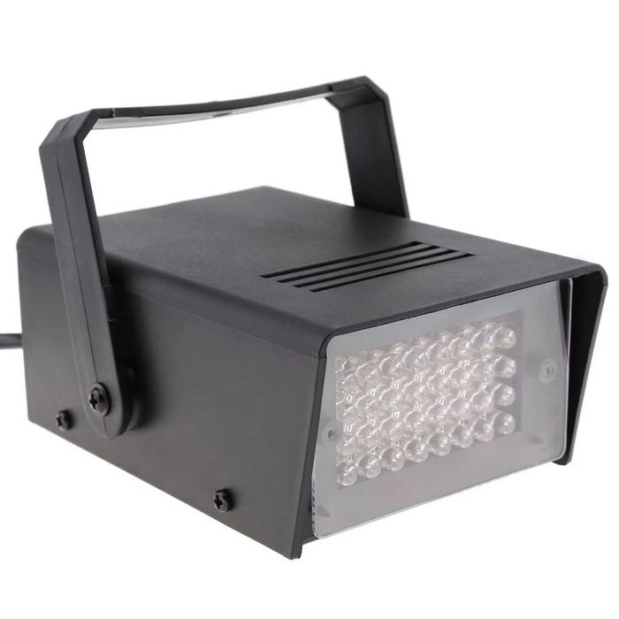 Projector strob flash LED branco festas discotecas passagem ano NOVO