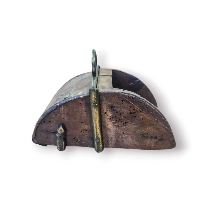 Estribo Antigo Cavalo Madeira Metal – Peça Única