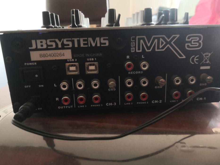 JB Systems MIX 3 USB -  3 Canais DJ Controller
