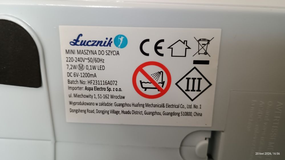 maszyna do szycia