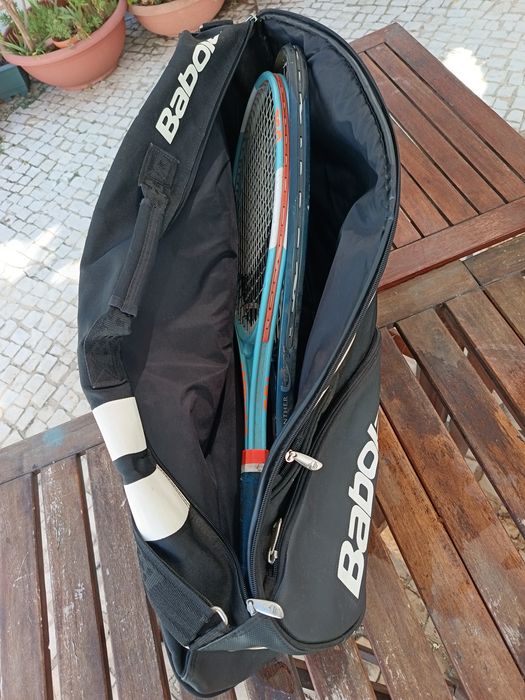 Saco Babolat com duas raquetes de tenis