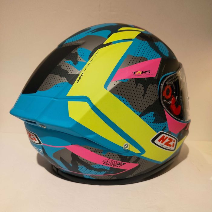 Capacete NZi Trendy 3 CAMU c/viseira escura+transparente mota novo