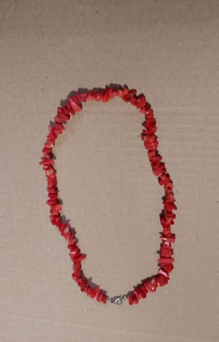 Бусы ожерелье коралл