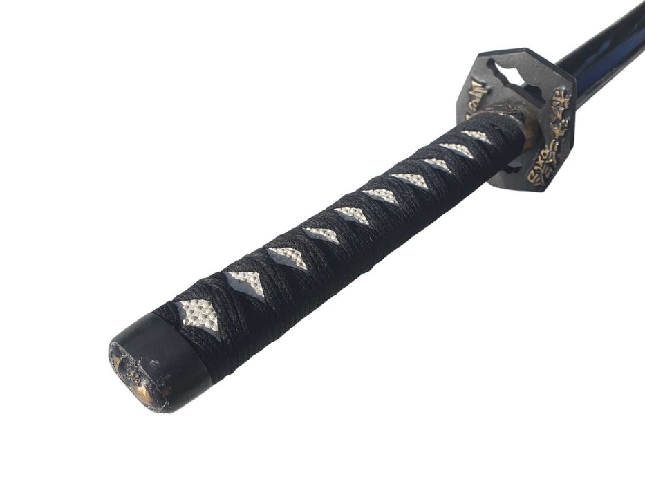 Stara długi miecz katana samurajska, japoński treningowy z lat 60/70
