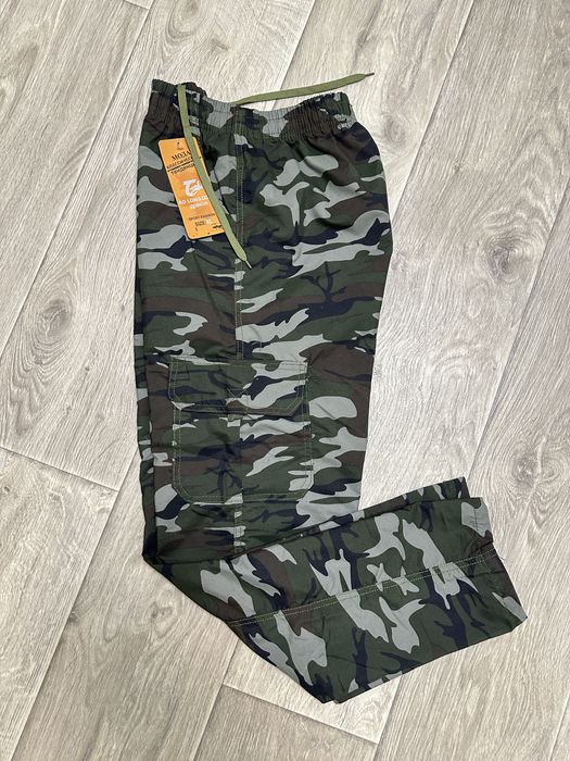 Камуфляжні штани плащовка з кишенями брюки мілітарі 50 52 54 56 58