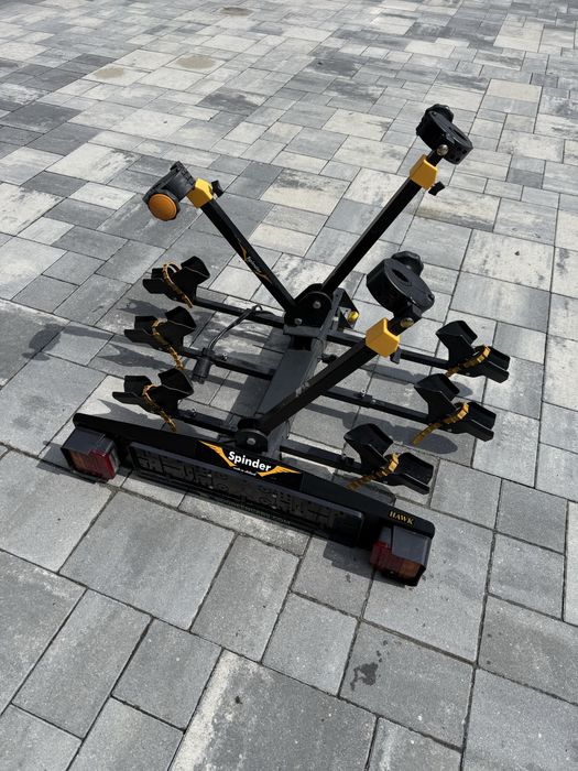 Bagaznik rowerowy odchylany na hak, Hawk Spinder, na 3 rowery